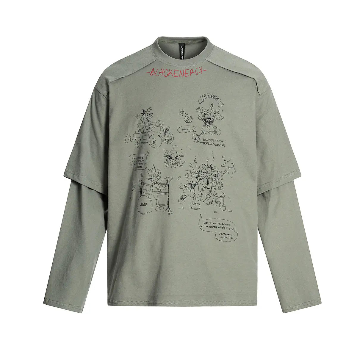 Two washed fake T-shirts with long sleeves for men Markonline