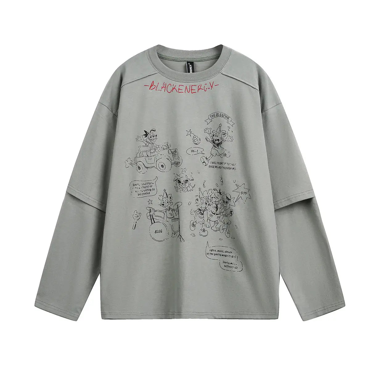 Two washed fake T-shirts with long sleeves for men Markonline