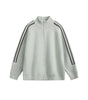 Three stripes with shoulder sleeves and a half high neck sweater for men Markonline