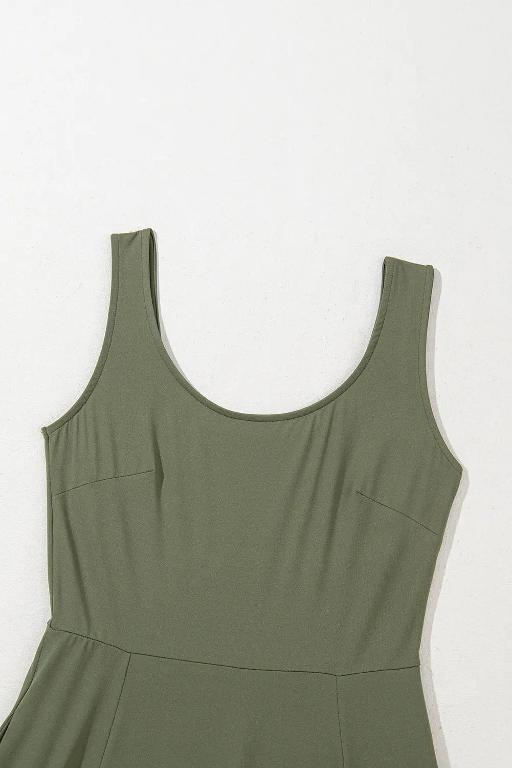 Four Leaf Clover Sleeveless Scoop Neck Flared Split Midi Dress Markonline