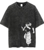 Anime Printed Streetwear Vintage Washed T-shirt Men Harajuku Markonline