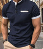 POLO Men's Checkered Stand Collar Polo Shirt Markonline