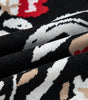 Black Floral Print Buttoned Front V Neck Knit Cardigan Dear-Lover Dropshipping