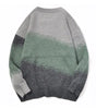 Gradient color loose knit sweater for men and women Markonline