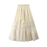 Cake skirt design irregular half skirt dreamy mesh skirt for women eprolo