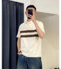 Color blocked polo shirt men's short sleeved T-shirt summer Markonline
