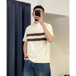 Color blocked polo shirt men's short sleeved T-shirt summer Markonline
