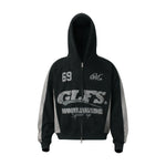 Suede zipper hoodie for men Markonline