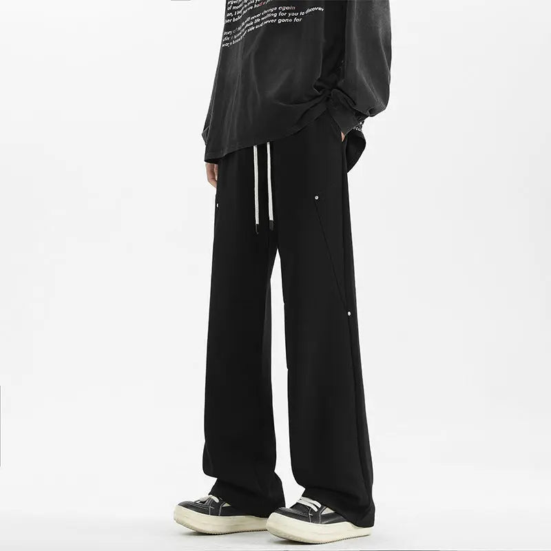 Straight-Leg Casual Pants for Men