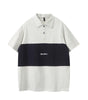 Color blocked patchwork polo shirt men's loose short sleeved shirt Markonline