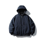 Workwear Down Jacket Men Thick Puffer Coat Hooded White Duck Down Outerwear eprolo