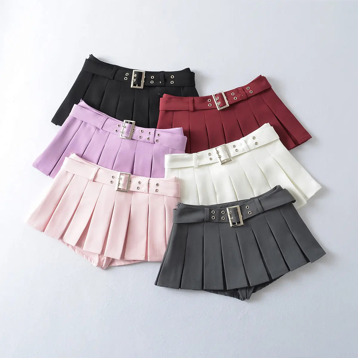 Ultra low pleated skirt for women