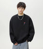 Embroidered round neck sweatshirt for men Markonline