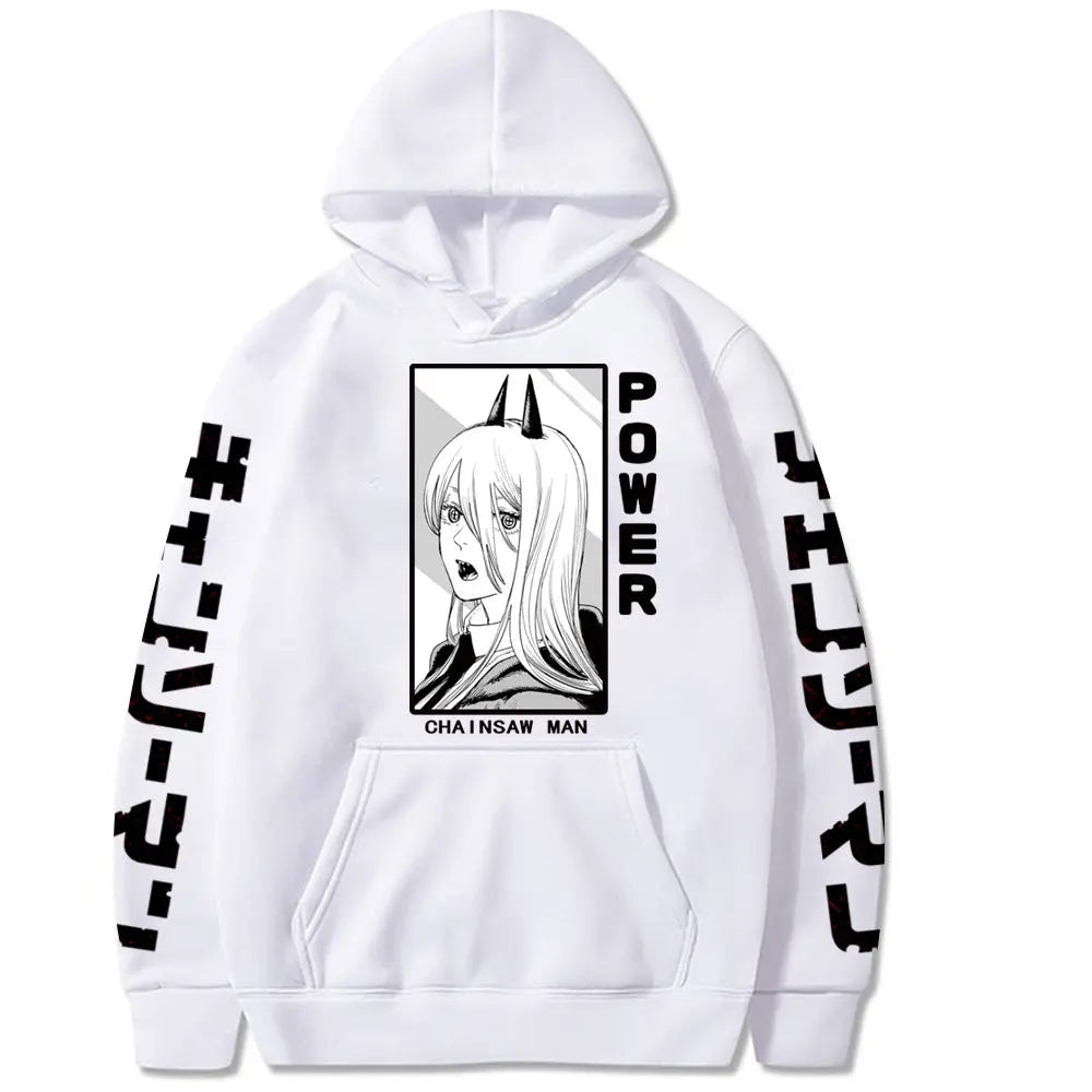 Chainsaw Man Printed Hooded Sweatshirt Markonline