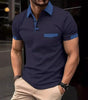 Color blocked pocket polo shirt sports polo shirt Markonline