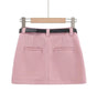 Pleated short skirt for women eprolo