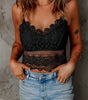 Black Crochet Lace Bralette Crop Top Markonline