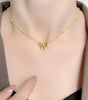 Gold Bowknot Pendant Plated Choker Necklace Dear-Lover Dropshipping