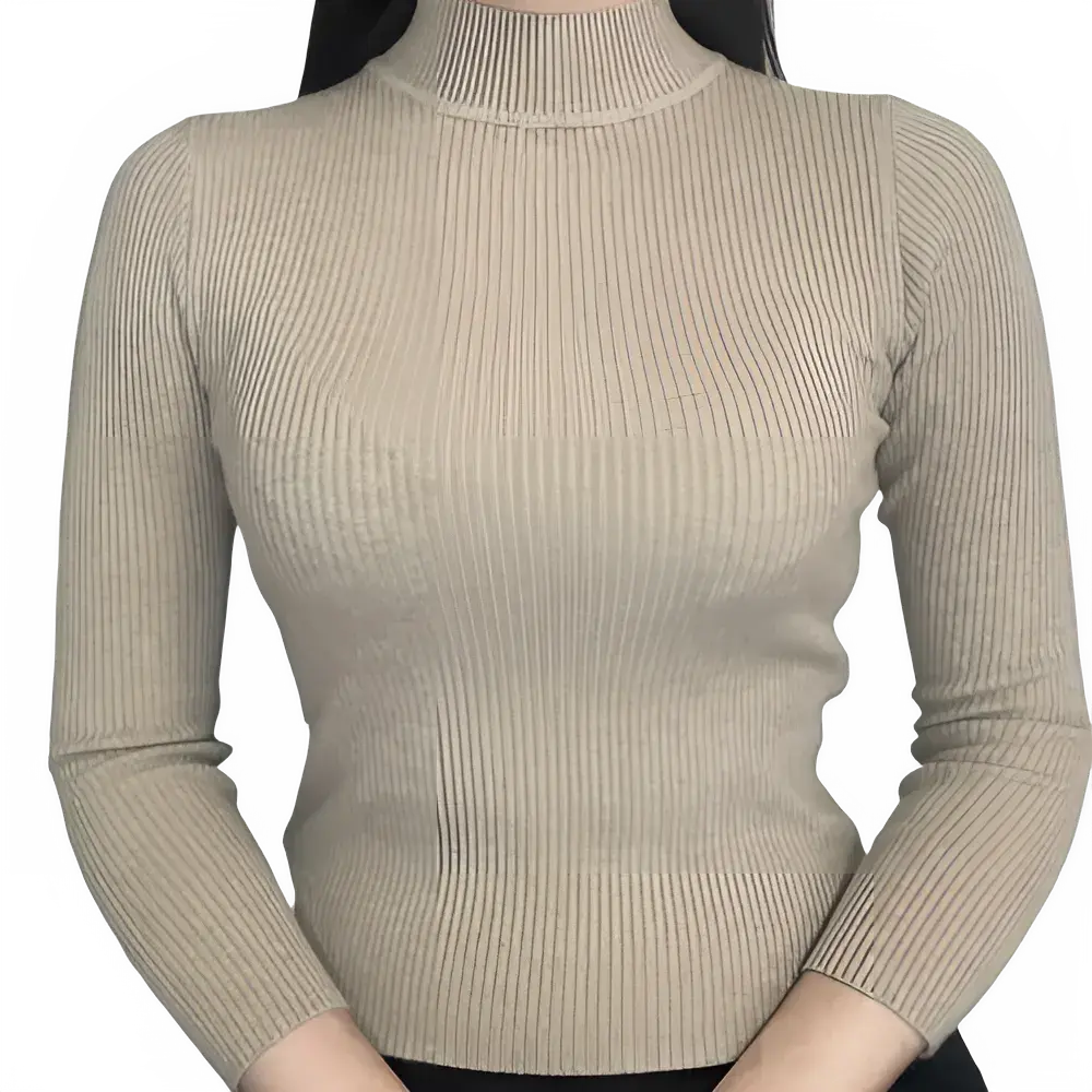 Cozy Turtleneck Knit Sweater for Women