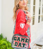 Blackish Green GAME DAY Chenille Embroidered Clear PVC Shoulder Bag Dear-Lover Dropshipping