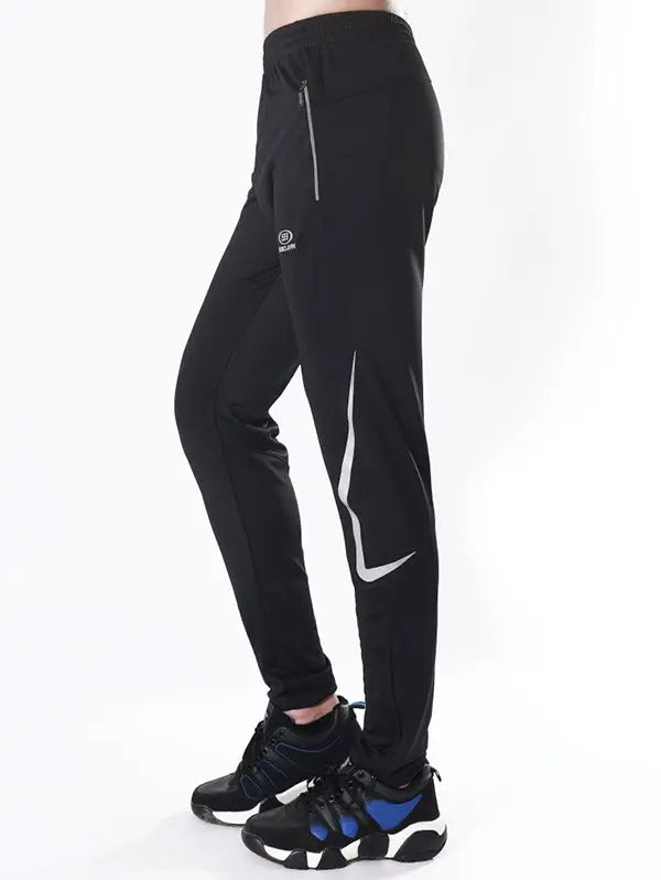 Luminous Icon Stripe Zipper Pocket Activewear Pants Markonline