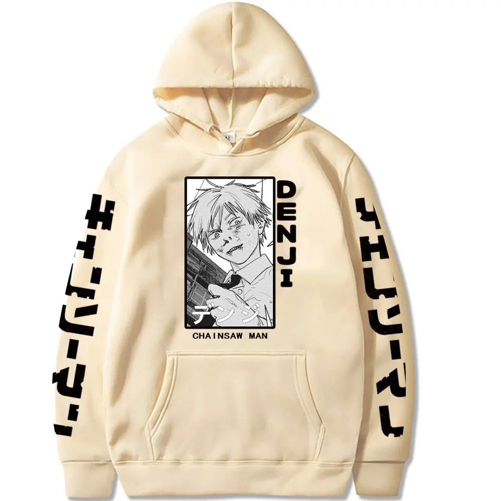 Chainsaw Man Printed Hooded Sweatshirt Markonline