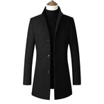 New Brand Autumn Winter 30% Wool Men Thick Coats Stand Collar Male Fashion Wool Blend Jackets Outerwear Smart Casual Trench Markonline