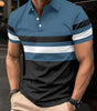 Polo striped men's sports polo shirt top Markonline