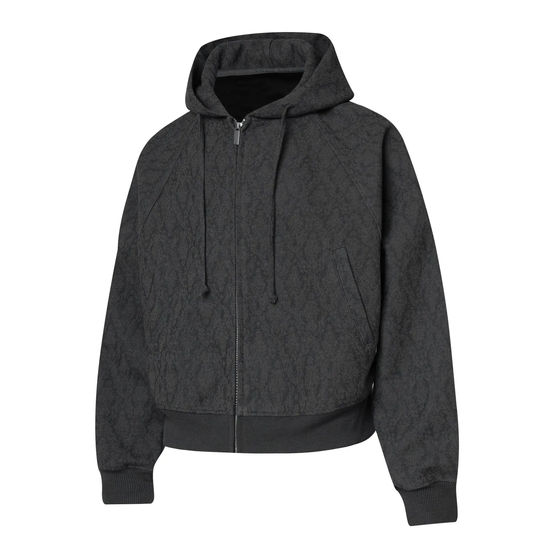 Diamond patterned jacket with zipper sweatshirt for men Markonline