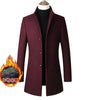 New Brand Autumn Winter 30% Wool Men Thick Coats Stand Collar Male Fashion Wool Blend Jackets Outerwear Smart Casual Trench Markonline