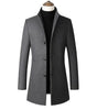 New Brand Autumn Winter 30% Wool Men Thick Coats Stand Collar Male Fashion Wool Blend Jackets Outerwear Smart Casual Trench Markonline