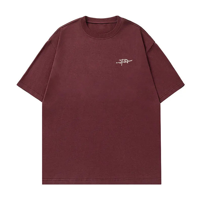 Letter printed short sleeved T-shirt for men Markonline