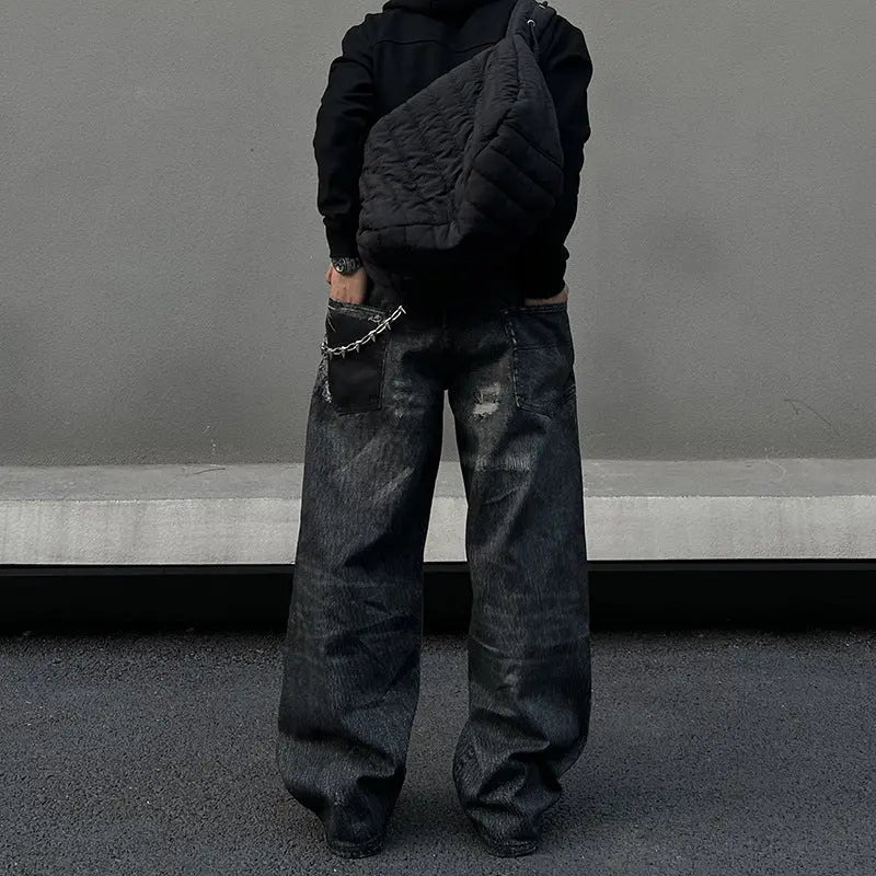 Washed denim jeans for men and women Markonline