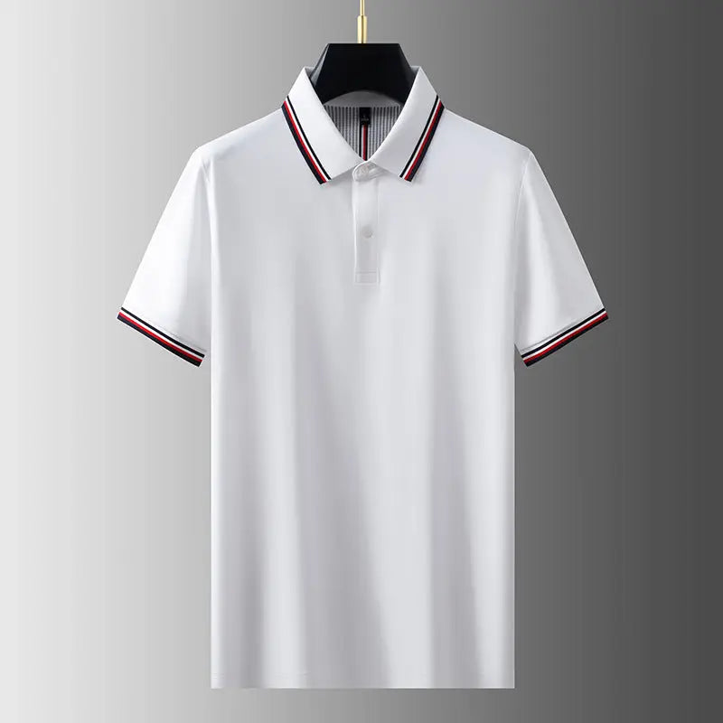 Men's Short Sleeve Polo Shirt with Turn-Down Collar Markonline