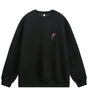 Embroidered round neck sweatshirt for men Markonline