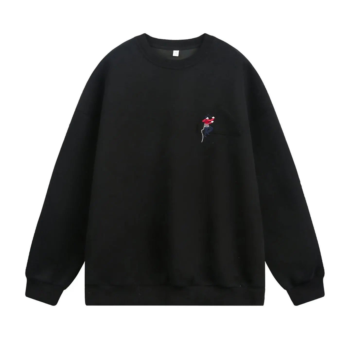 Embroidered round neck sweatshirt for men Markonline