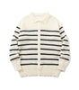 American Style Colorful Striped Long Sleeve Knit Sweater for Men, Casual Couple Cardigan Sweater, Versatile Jacket Markonline