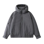 Detachable Hooded Down Jacket for Men Outdoor Solid Color  White Duck Down Warm Coat eprolo