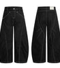 Jeans for Men and Women with Topstitching Design Slim Fit Trendy Loose Casual Wide Leg Long Pants Markonline