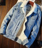 Autumn Winter Men's Fashion Lamb Fleece Denim Jackets Trend Casual Comfort Thickened Warm High Quality Jeans Coats for Men Markonline