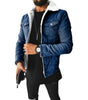 Autumn Winter Men's Imitation Lamb Fleece Thickened Warm Denim Coats Plush Lapel Button Long Sleeve Denim Jackets for Men Markonline