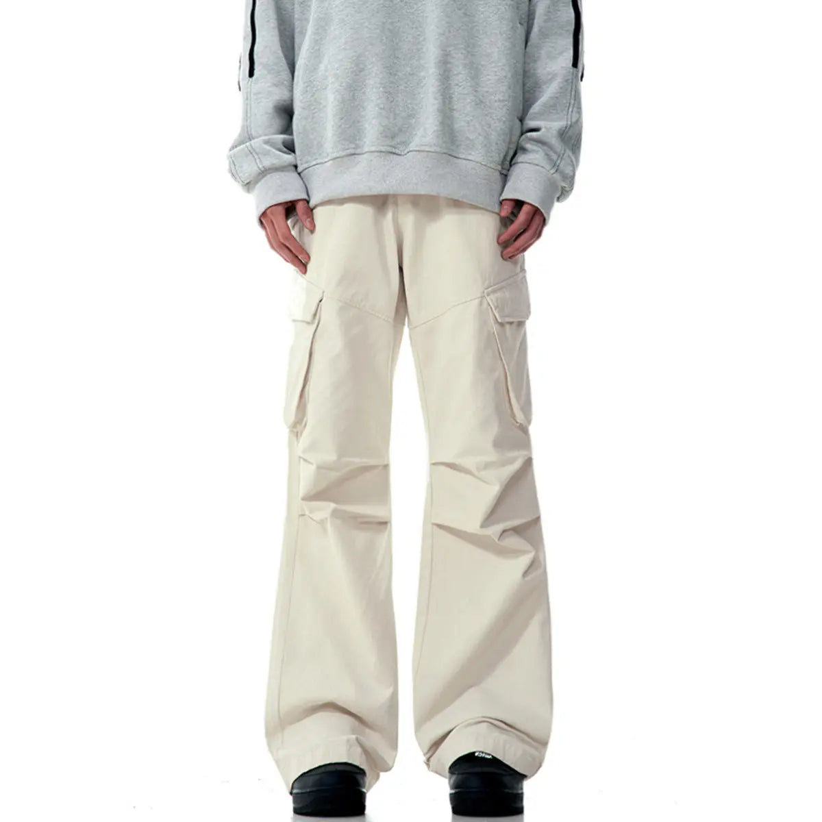 Work Pants for Men and Women Loose Straight Leg Casual Long Trousers