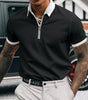Solid color POLO zipper men's polo shirt T-shirt Markonline
