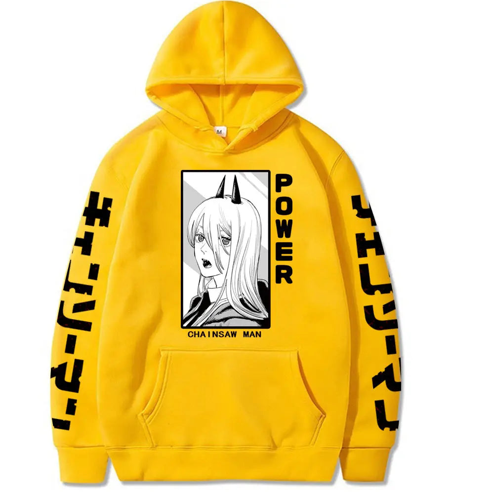 Chainsaw Man Printed Hooded Sweatshirt Markonline