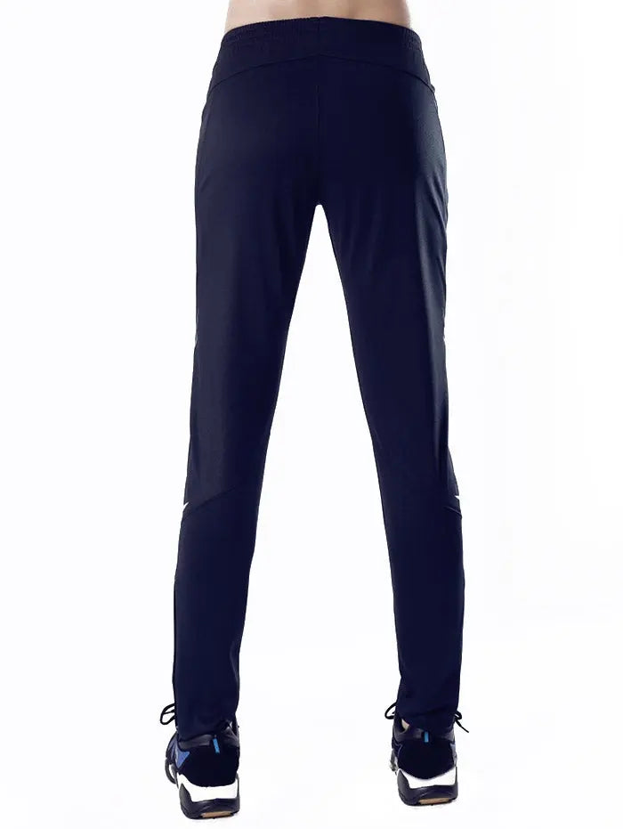 Luminous Icon Stripe Zipper Pocket Activewear Pants Markonline