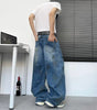 Old graffiti curved knife jeans for men in summer Markonline