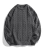 Solid color round neck sweater for men Markonline