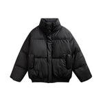 Collar PU Leather Cotton Coat for Men and Women Thick Warm Cotton Jacket Markonline