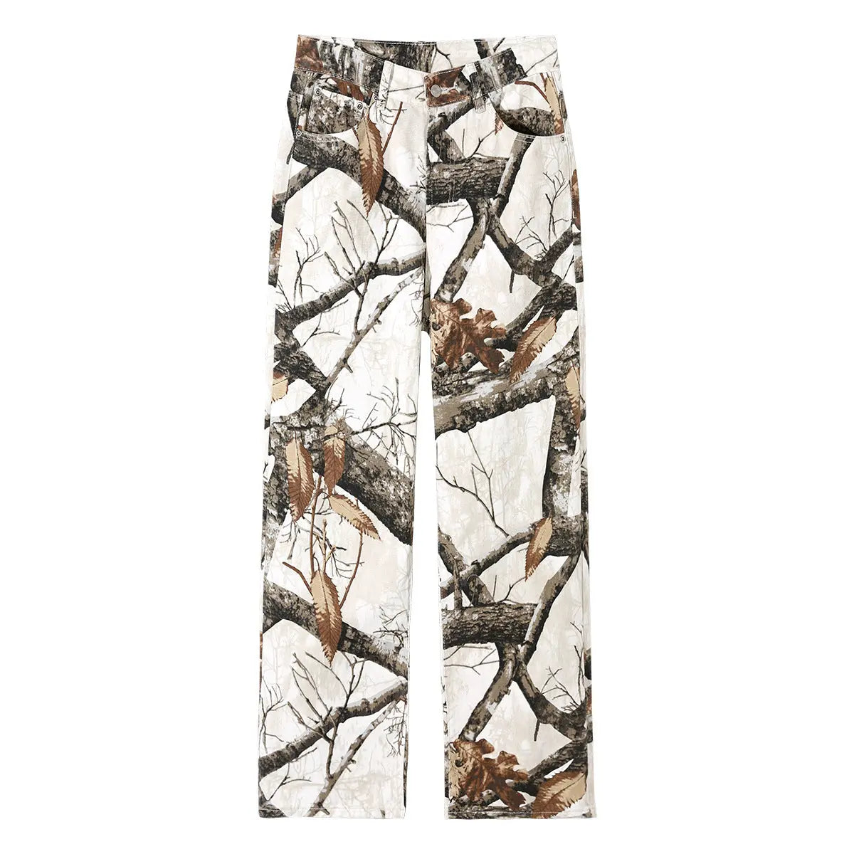 Cowboy washed loose wide leg versatile jeans for men