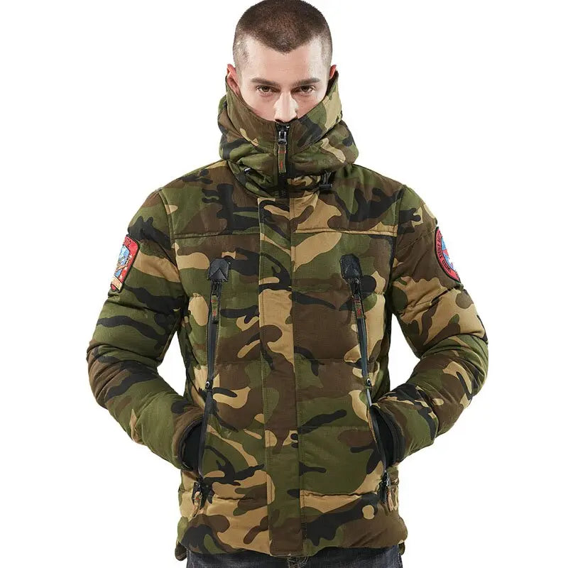 Hot Sale Winter Jacket Men Thicken Cotton Camouflage Parka Hiphop Chaquetas Hombre Mens Casual Streetwear Outerwear Hooded Coats Markonline